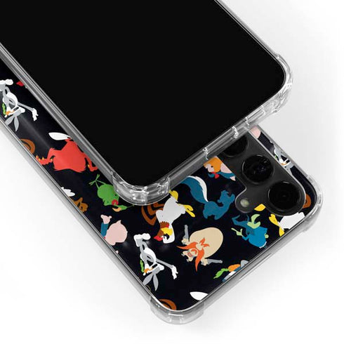 Looney Tunes Identity Pattern Galaxy S24 Plus Clear Case